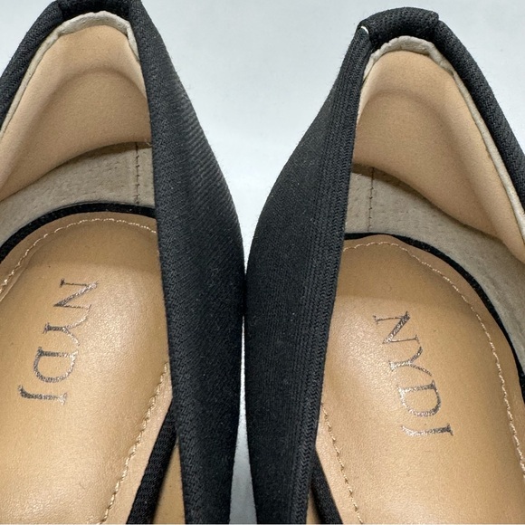 NYDJ Fay Stretch Pumps In BlackLast™ Denim Heel Comfort Work Shoes Sz 7.5 - Picture 11 of 14